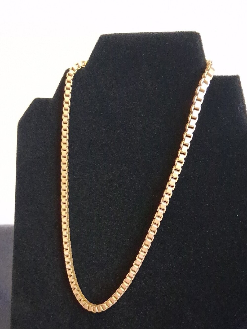 Vintage 16" Box Chain Necklace KK110 - Picture 6 of 13